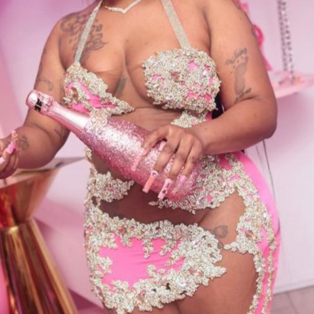 Pink see through Birthday/ special occasion dress